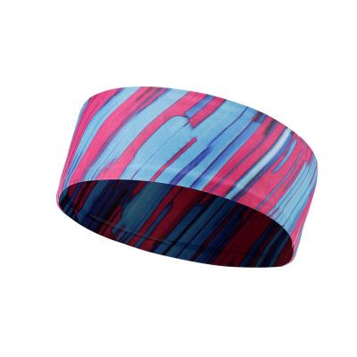 China Wholesale New Arrival Sports Headband Elastic Non-slip Running Yoga Sports Headband, 6cm Wide Sublimation Headband OEM Colorful Printing Design for sale