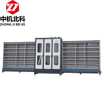 China Hotels automated double glazing vertical window flat glass washing machine for all variety of glass with facade glass washer and dryer for sale