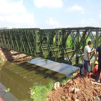 China British Steel Structure Bridge UK Standard BS Compact 200 Steel Modular Panel Bailey Bridge Equiv for sale