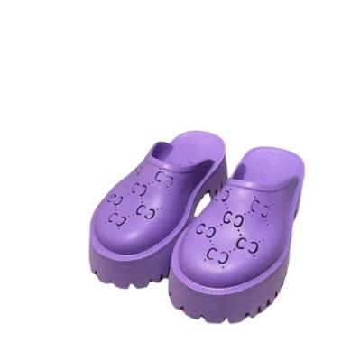 China 2022 Baotou Slippers Anti-Smell G Hole Home Slippers Thick Bottom Casual Waterproof Slippers Beach Border Large Size Women's Shoes for sale