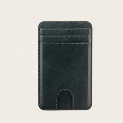 China Fashion high quality wallet genuine leather for magsafe leather wallet for sale