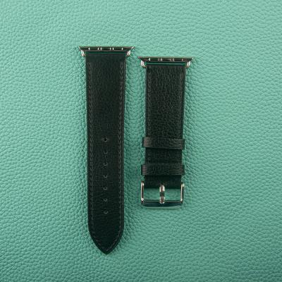 China Boman Luxury Genuine Leather For Apple RFID Watch Series Band Strap for sale