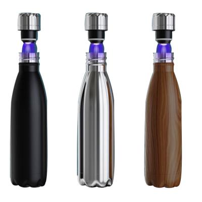 China Sustainable Insulation Smart Cola Shaped Stainless Steel Smart Thermal Vacuum Flasks , Sports Bottle With Led Temperature Display for sale