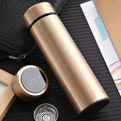 China Cheap Business Smart Stainless Steel Smart Water Bottle With LED Temperature Display Thermo Mugs for sale