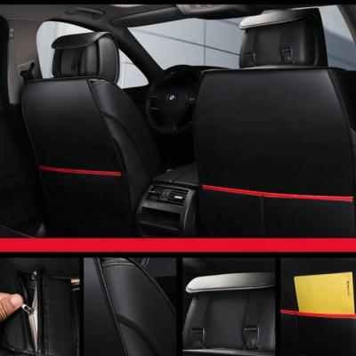 China Sports Customized Fashion PU Leather Car Headrest Seat Covers Universal for sale