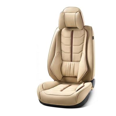 China Universal Sports Car Seat Covers Front Rear Full Sets Car Cushion Luxury Black Leather Protector for sale