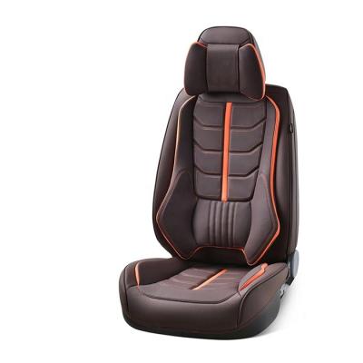 China Sports Perforated Seat Cover Front Rear Protector Pu Leather Car Seat Covers Leather Chair Sit Protector for sale