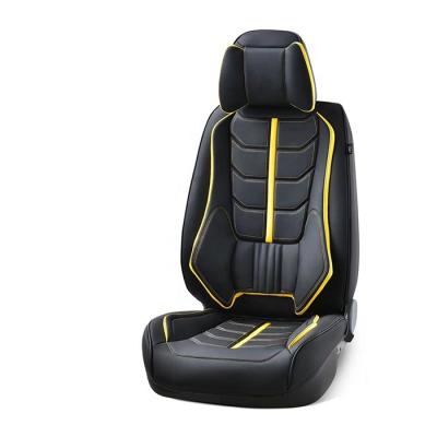 China Universal Sports PU Full Set Luxury Waterproof Leather Car Seat Covers for sale