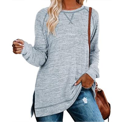 China 2021 Custom Anti-Wrinkle Womens Long Sleeve T Shirt Tops For Women for sale