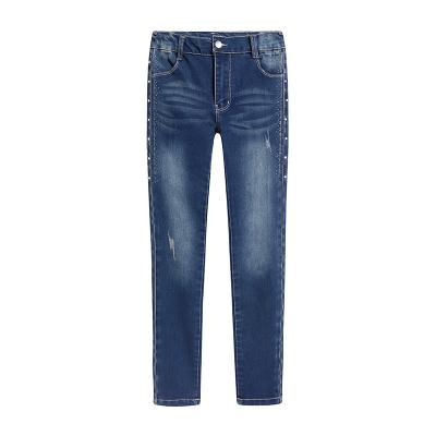 China New breathable summer style jeans slim small straight denim casual pants slim pants denim pants for sale