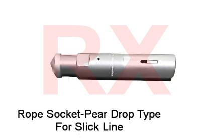 China Oil Downhole Tools 2.125 Inch Pear Drop Rope Socket Wireline And Slickline for sale