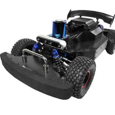 China ROS Unmanned Vehicle Wire Control Platform Racing Car T108 Chassis Base Mobile Robot 608*327*213 mm Pallet Truck Kit Smart Robot Mobility Auto for sale