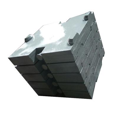 China Industry crane counterweight iron tractor cast iron tractor lift boat counterweight block counterweight for sale