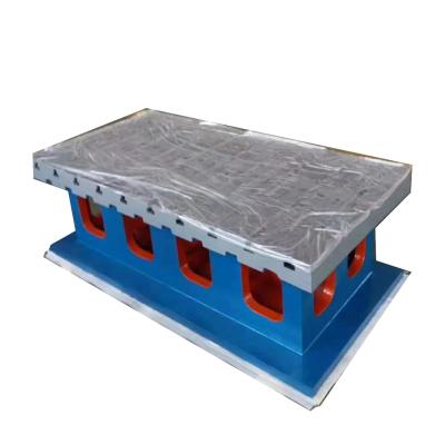 China Durable cast iron square inspection box with t-slots and v-blocks made in china for sale