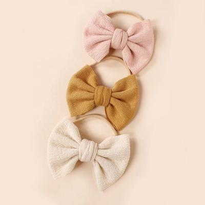 China Newborn Infant Nylon Headbands and Baby Bows Hair Accessories Toddler Rubber Bands New Style Baby Headbands Hair Accessories for sale