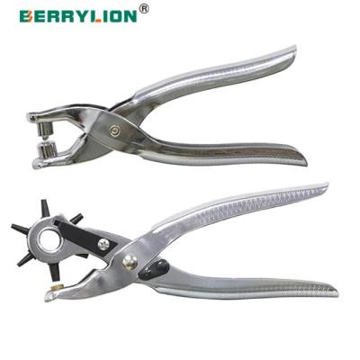 China Berrylion High Quality Leather Punch Pliers Set For Leather Puncher For Belts Stitching Pliers Puncher Watch Band Eyelet Puncher for sale