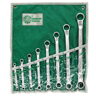 China Berrylion CRV Double Ring End Wrench Set High Quality Wrench Tool Kit Auto Repair Maintenance Tools for sale