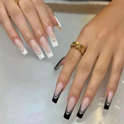 China Inger Artificial Fingernails Good Quality Ballerina Fashion press on nails Coffin tips nails art for sale