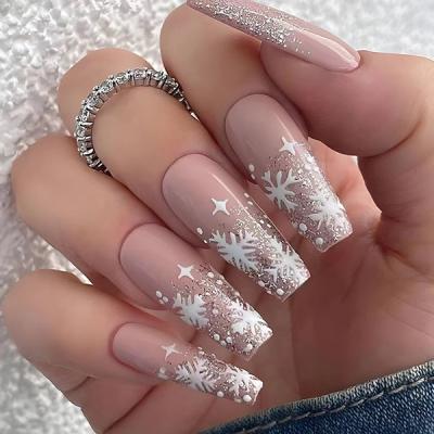 China French New Arriving Short Press On Nail Wholesale High Quality 24 Piece Acrylic Luxury False Nails Private Label Short Press On Nails a for sale