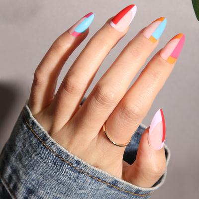 China Lovely Hot Selling OEM/ODM Multiple Colour Design Fashion Wholesale New Artificial Nail Press On Nails for sale