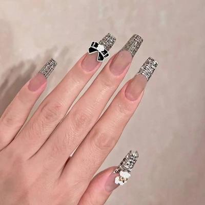 China French Ins New Fashion High Quality French Handmade Press On Nails Acrylic Customized Luxury Press On Nails Wholesale for sale