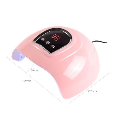 China LED Gel Fast Curing UV LED Nail Lamp 168W Faster Gel Nail Dryer Professional Curing Lamp Automatic Sensor Gel Polish Machine with 4 Timer for sale