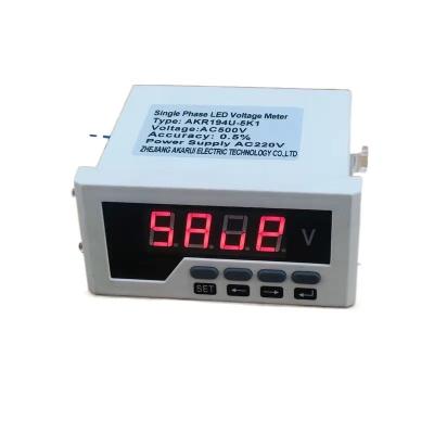 China Gauge Volt OEM New Products 2021 Frame Single Phase Voltmeter Digital Voltage Meter for sale