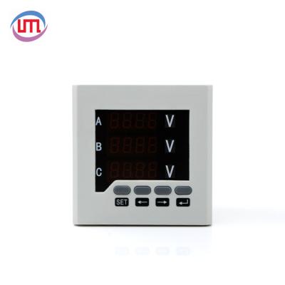 China factory supply 3 phase 4 wire AC LED display digital voltage meter with RS485 modbus PAL19IAKM for sale