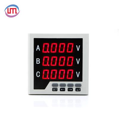 China 2021 Hot Selling ABS Digital Voltmeter Three Phase Panel Meter for sale