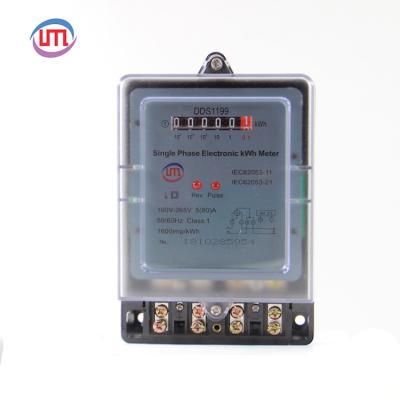 China 2021 Most Popular Types DDS1199 Analog And Digital Electric Power Meter Single Phase Digital for sale