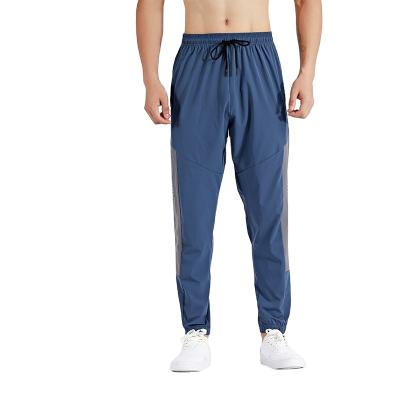 China Anti-wrinkle Custom Fashion Logo Wholesale Mens Cotton Nylon Track Pants Slim Fit Running Sweatpants Men for sale