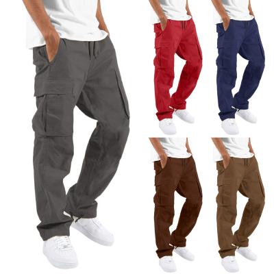 China QUICK DRY Custom Label Wholesale Premium Pocket Jogging Blank Track Men's Cargo Pants Custom Sweatpants Pants for men's cargo pants for sale