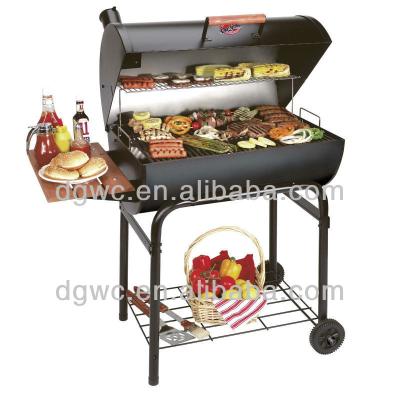 China Easily Assembled Commercial Charcoal BBQ Grill With Side Table for sale