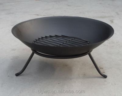 China 0.5mm steel with cast iron black paint fire bowl for sale