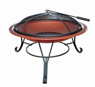 China 0.5mm steel with black painting outdoor indoor table fire pit for sale