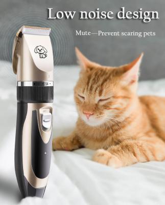 China Sustainable Low-noise Pet Grooming Tool Cat Animal Hair Cutter Trimmer Haircut Shave perros y gatos de pelo maquina afeitadora for sale