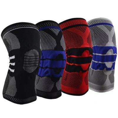 China Breathable Athletes Basketball Silicone Knee Brace Knee Support with Compression Stabilization and Patellar Knee Protection for sale