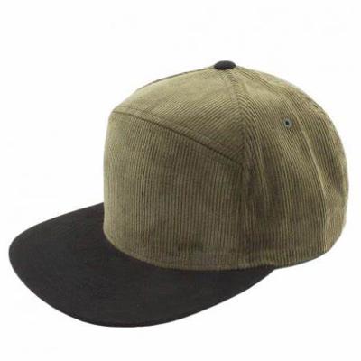 China JOINT Wholesale Corduroy Snapback Hat Custom 5 Panel Dad Hat for sale