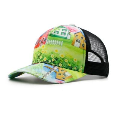 China JOINT Wholesale Custom Your Own Design Digital Printed Logo 5 Panel Foam Mesh Kids Trucker Hat / Hat for sale