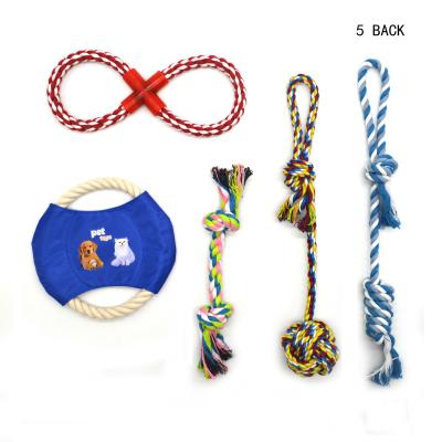 China Stocked Custom Set of 4 5 6 7 8 9 10 11 12 Dog Pet Rope Teeth Toys for sale