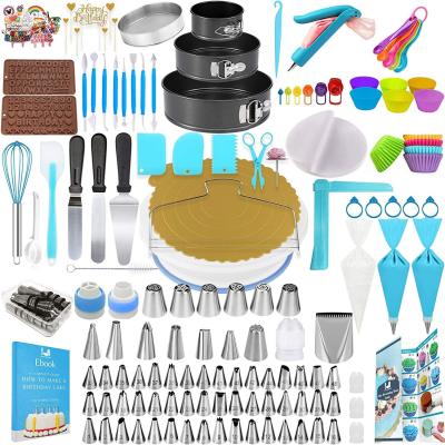 China Sustainable 512 Pcs Complete Cake Baking Supplies Decorating Baking Kit for sale