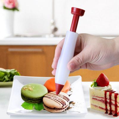 China Viable Portable Silicone Cake Decorating DIY Novelty Writing Pen for sale