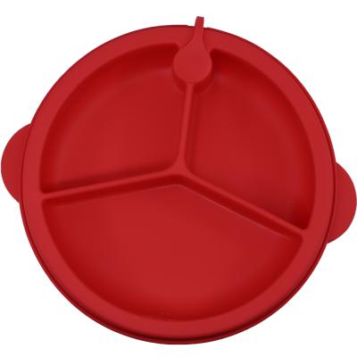 China Factory Direct Wholesale Silicone Suction Dish Dinner Place Mat Baby Silicone Dish Minimalist for sale