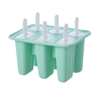 China Viable Custom Box Easy Release BPA Free 12 10 6 4 Pcs Silicone Popsicle Popsicle Maker Mold for sale