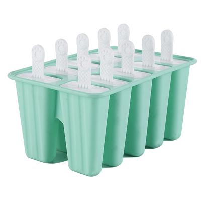 China Viable Reusable Easy Release BPA Free 12 10 6 4 Pcs Silicone Ice Popsicle Pop Maker Mold for sale