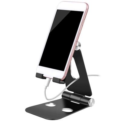 China Angle Adjustable Universal Foldable Mobile Phone Stand Aluminum Alloy Tablet Mobile Phone Holder Desk Stand for sale