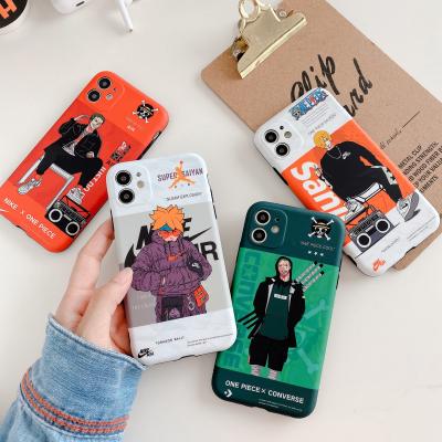 China Corner Four Protect 2021 International Tide Brand IMD Shockproof Silicone Phone Cases One Piece Cover For iPhone 13 8 Pro XR XS Max Se 2020 Plus XS Phone Cover for sale