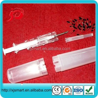 China Viable rfid transponder for subcutaneous injection fish, dog, cattle, cow, bird for sale