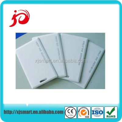 China Business Card Create Your Own Card , Blank Plastic Card With TK4100 Chip , Punched Slot Card for sale