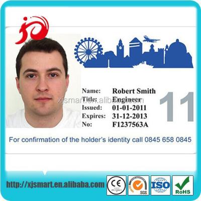 China ID Portrait Printing Plastic Voter ID Card Size for sale